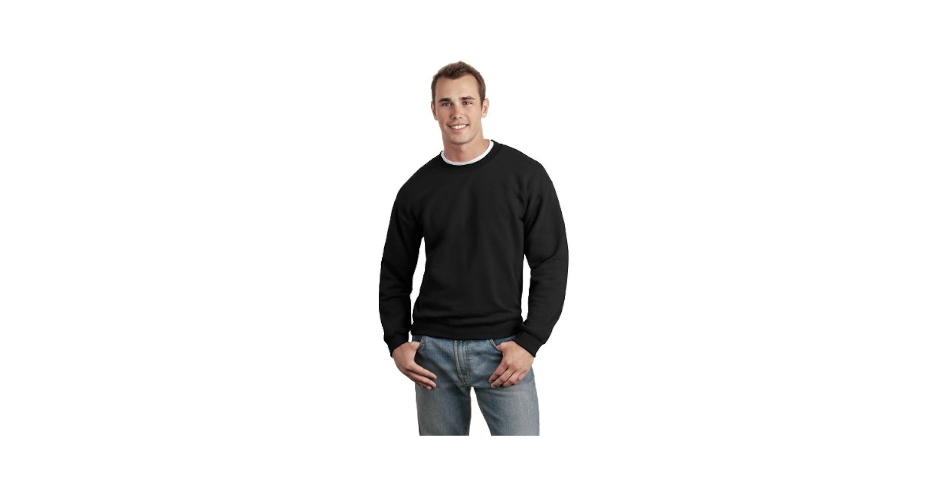 Amazon.com: Gildan Activewear Crewneck Sweatshirt, XL, Black